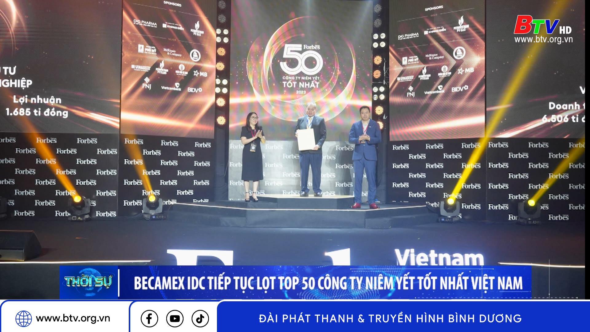 Becamex IDC tiếp tục lọt top 50 công ty niêm yết tốt nhất Việt Nam